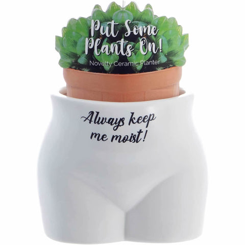 Always Keep Me Moist Plant Pot