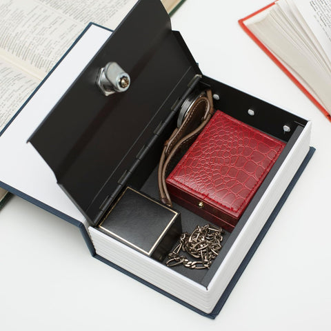 Book Safe Locking English Dictionary Money Box