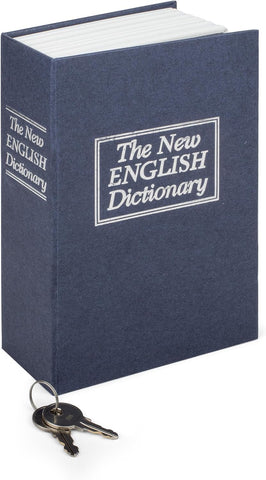 Book Safe Locking English Dictionary Money Box