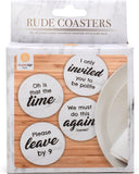 Novelty Rude Coasters - Set of 4