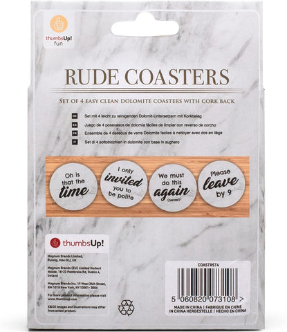 Novelty Rude Coasters - Set of 4