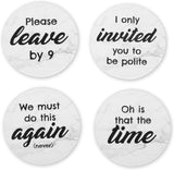 Novelty Rude Coasters - Set of 4