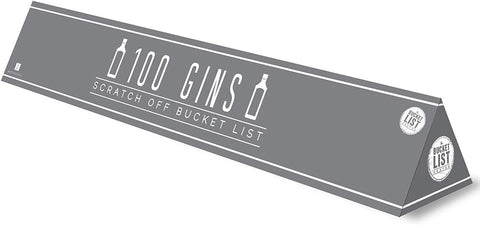 Scratch Off Bucket List 100 Gins Poster