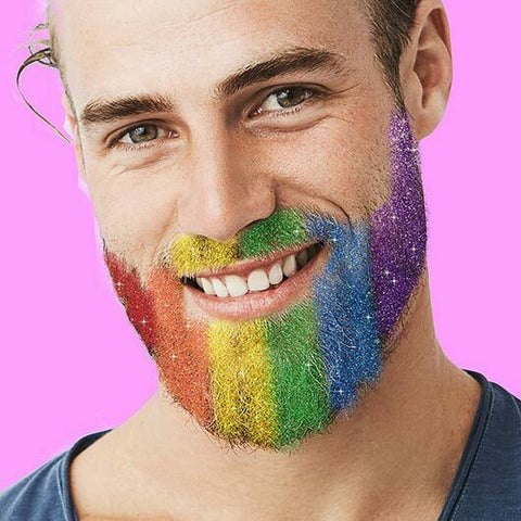 Beard Dazzled Rainbow Multicolour Beard Glitter