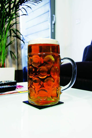 Giant One Litre Beer Stein Glass