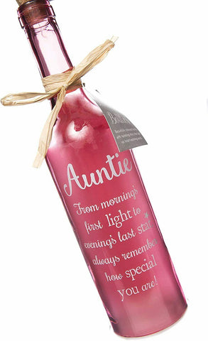 Light Up LED Auntie Starlight Decorative Bottle Gift