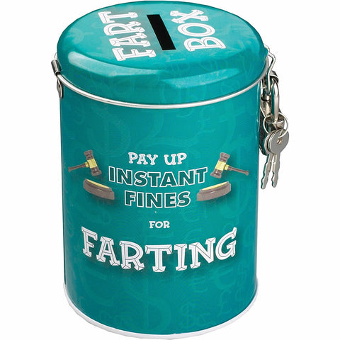 Farting Fines Tin Money Box