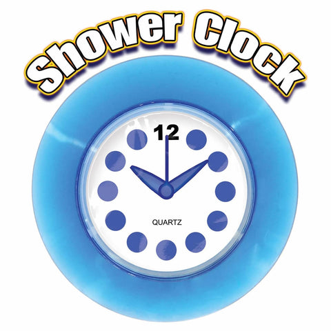 Waterproof Suction Shower Clock Blue