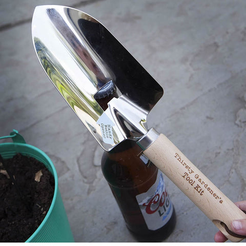 Thirsty Gardeners Tool Kit - Trowel Bottle Opener Gift