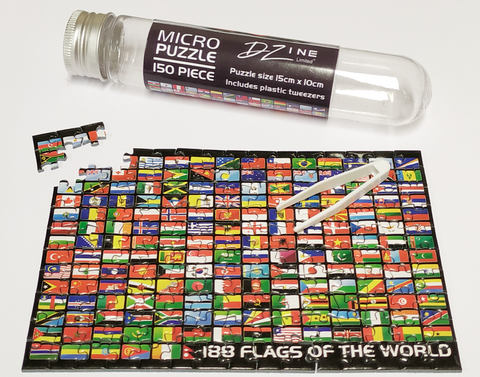 Micro Puzzle in a Test Tube Flags of the World